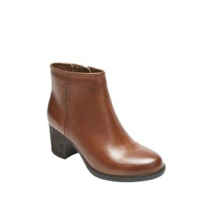 Natashya Bootie - Women's Ankle Boots in Cognac from Cobb Hill