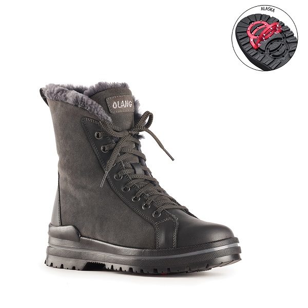 Zaide - Bottillon pour Femme couleur Anthracite de marque Olang