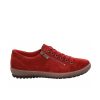818 - chaussure pour femme en suede couleur rouge de marque Legero