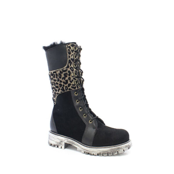 Claudia - Women's Boots in Panther/Black from Saute Moutons