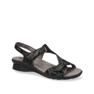 Paris - Sandale pour femme en cuir couleur zebre de marque Mephisto