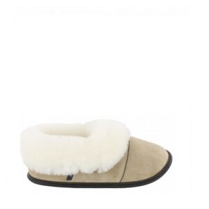 Paresseuse - Pantoufle pour homme en suede couleur beige de marque Garneau