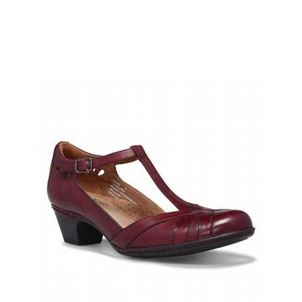 Angelina - Chaussure pour femme en cuir couleur bordeau de marque Cobb Hill