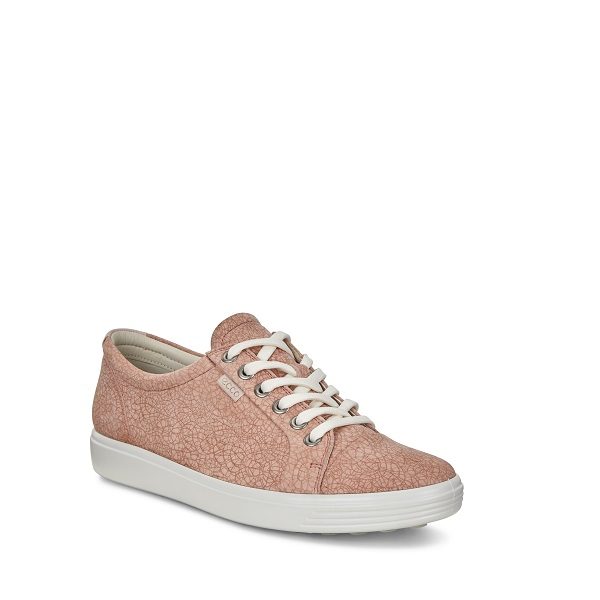 Soft 7 - Chaussure pour femme couleur rose en cuir de marque Ecco