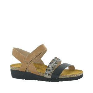 Krista - Sandale pour femme cuir couleur brun de marque Naot