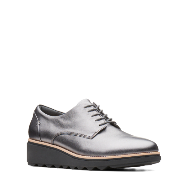 Sharon noel - Chaussure pour Femme couleur Gris de marque Clarks