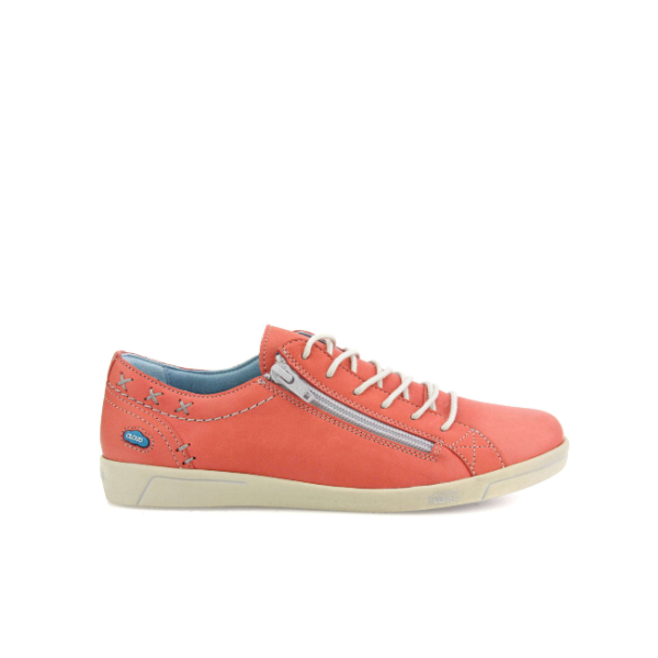 Aika Velvet - Chaussure femme de couleur rouge velvet en tissus de marque Cloud