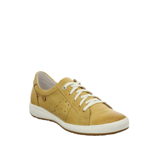 Caren 01 - Chaussure pour femme en cuir couleur jaune de marque Josef Seibel