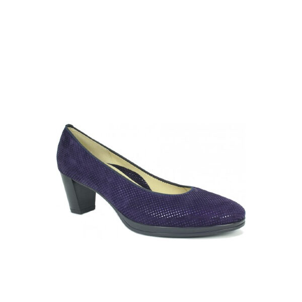 Ophelia - Chaussure pour femme en cuir couleur marine de marque Ara