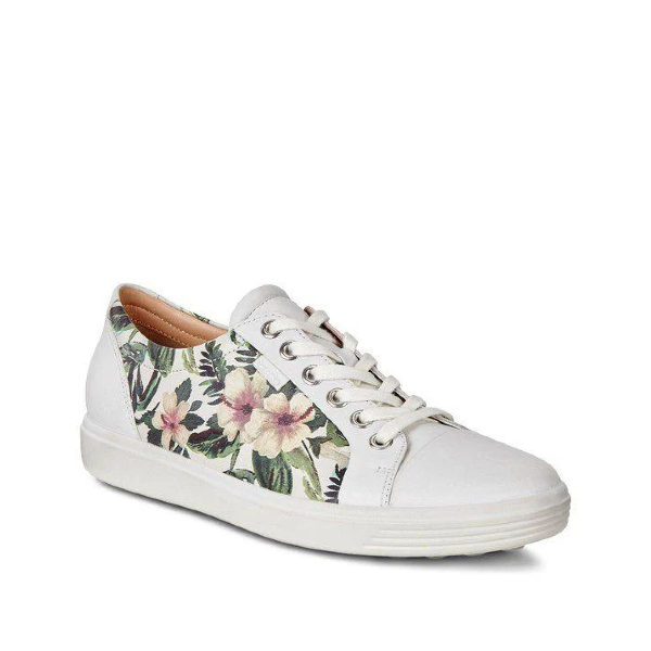 Soft 07 - Women's Shoes in Flowery White from Ecco
