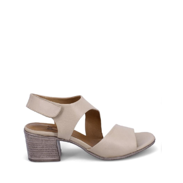 Sonia - Sandale pour femme couleur creme en cuir de marque Miz Mooz