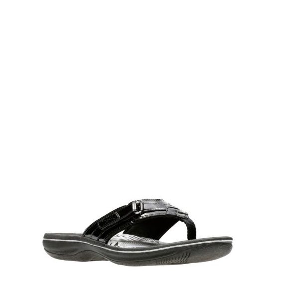 Clarks breeze sea black patent online