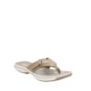 Breeze Sea - Sandale pour femme en cuir couleur taupe de marque Clarks