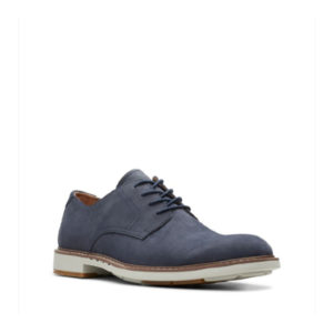 Un Ellott lace - Chaussure pour homme en cuir couleur marine de marque Clarks