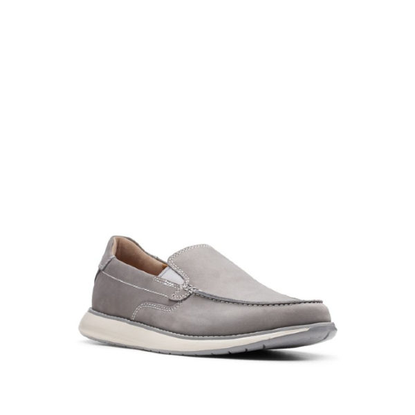 Un Pilot - Chaussure pour homme en textile couleur gris de marque Clarks