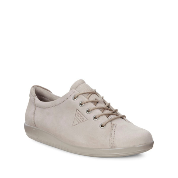 Soft 2.0 - Chaussure pour femme en cuir couleur moon rock de marque Ecco