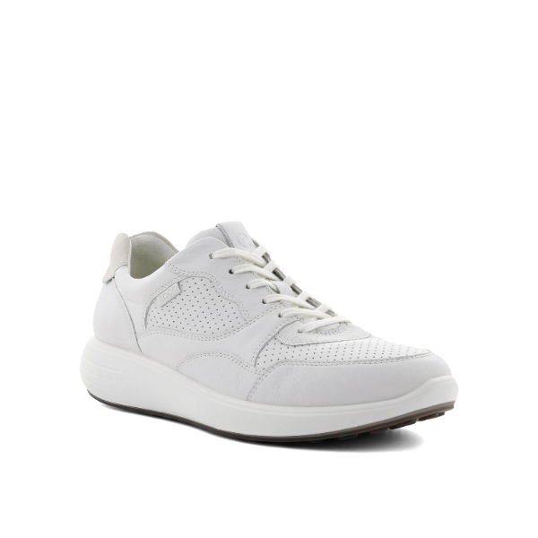 Soft 7 - Chaussure pour femme en cuir couleur blanc sombre de marque Ecco