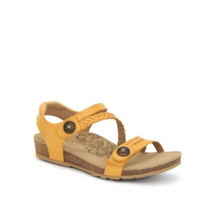 Jillian - Sandale pour femme en cuir couleur tournesol de marque Aetrex