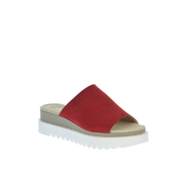 44.613. - Sandale pour femme en cuir couleur rouge de marque Gabor
