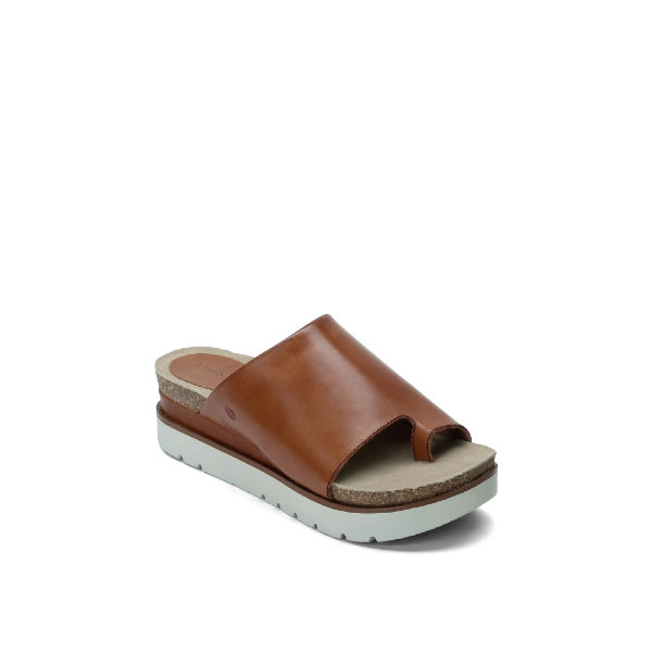 Clea 06 - Sandale pour femme en cuir couleur cogniac de marque Josef Seibel