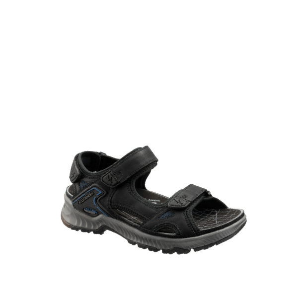 Honduras - Black Leather Sandals for Men from Mephisto