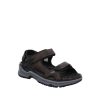 Honduras- Brown Leather Sandals for Men from All Rounder/Mephisto