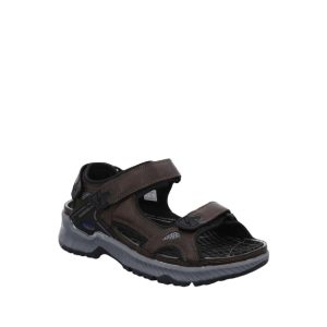 Honduras- Brown Leather Sandals for Men from All Rounder/Mephisto