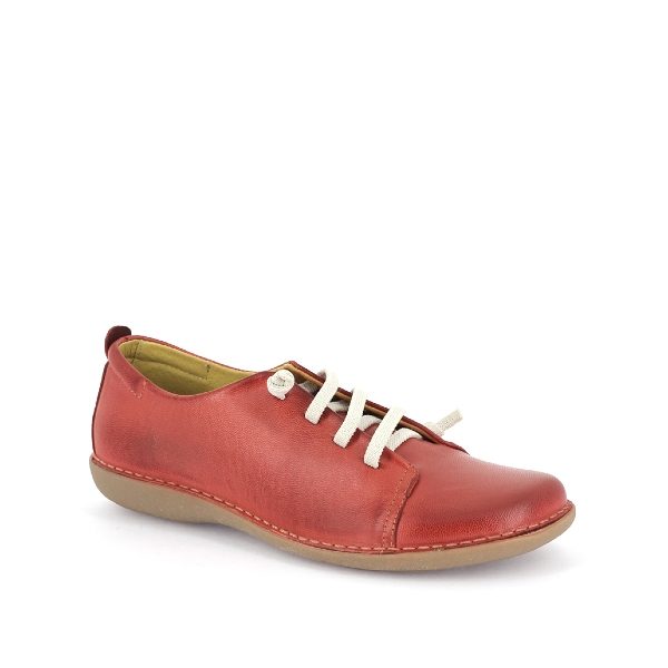 5005 - Chaussure pour femme en cuir couleur rouge de marque Chacal