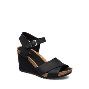 Flex Sun - sandale pour femme en cuir couleur noir de marque Clarks