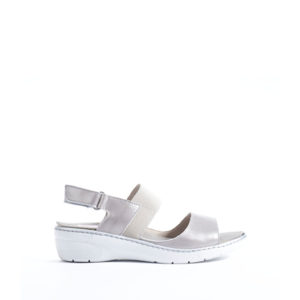 Solly - sandale pour femme en cuir couleur blanc de marque Fluchos