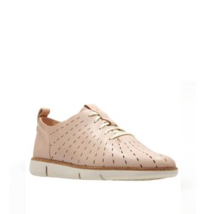 Tri Etch - Chaussure pour femme en cuir couleur beige de marque Clarks