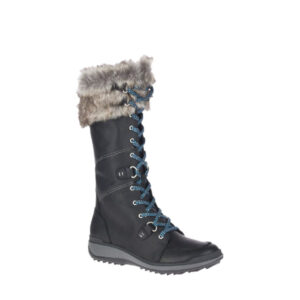 Snowcreek - Botte pour femme en cuir de couleur noir marque Merrell