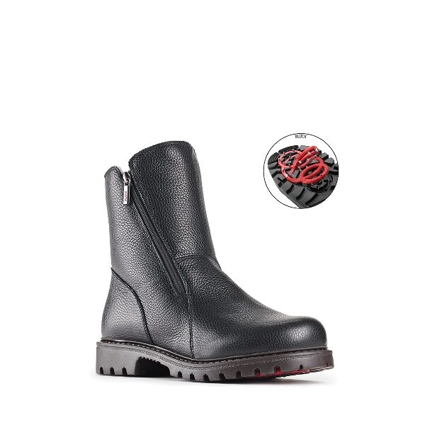 Monte - Botte pour homme en cuir couleur noir de marque Olang