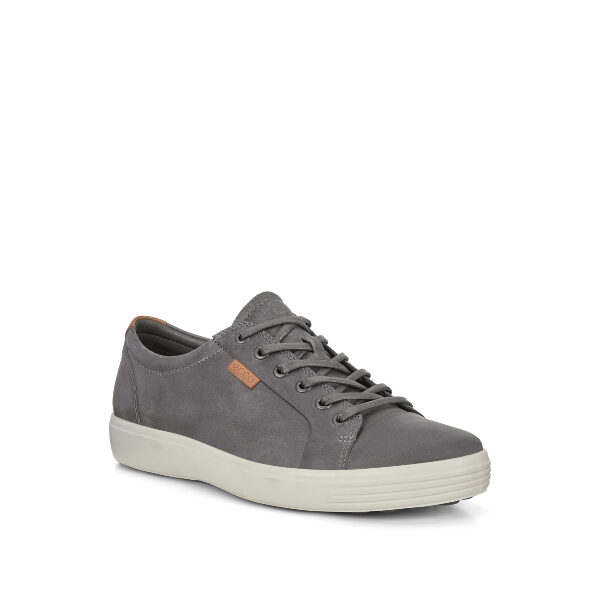 Soft 7 - Chaussure pour homme en cuir couleur gris drago de marque Ecco