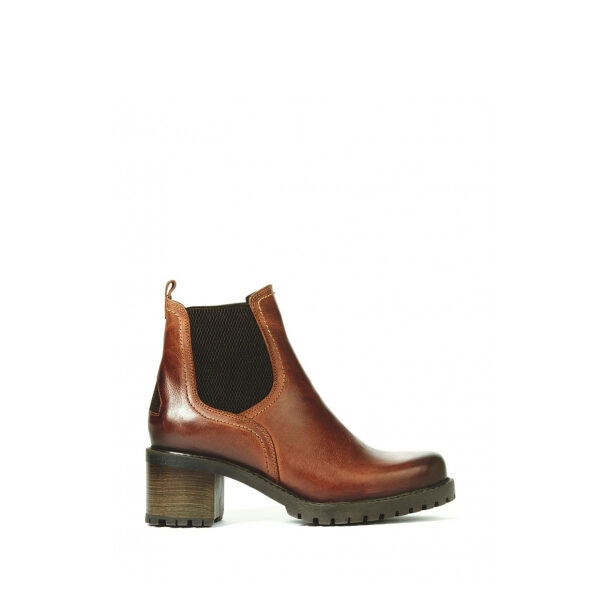 Carina - Women's Ankle Boots in Cognac from Collection Bulle
