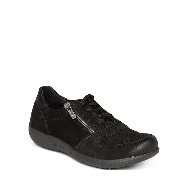 Roxy Zip lace Up - Women's Shoes in Suede Black from Aetrex