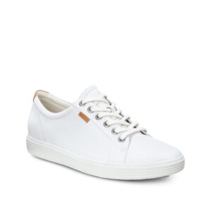 Soft 7 - Chaussure pour femme en cuir couleur blanc de marque Ecco