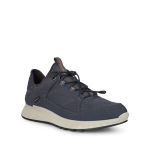 Exostride - Chaussure pour homme en cuir couleur marine de marque Ecco