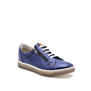 Karen - Chaussure pour femme en cuir de couleur bleu de marque Dorking