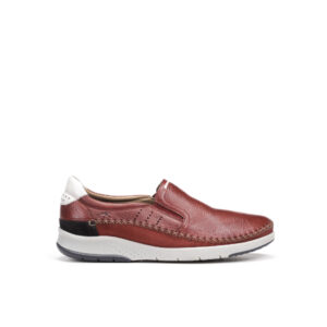 Maui - Chaussure pour homme en cuir de couleur rouge de marque Fluchos