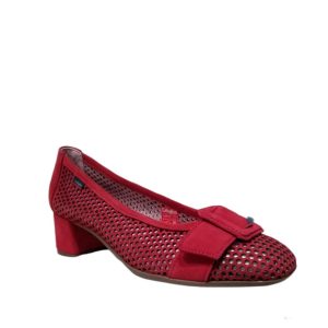 Kim - Chaussure pour femme en cuir de couleur rouge de marque Callaghan