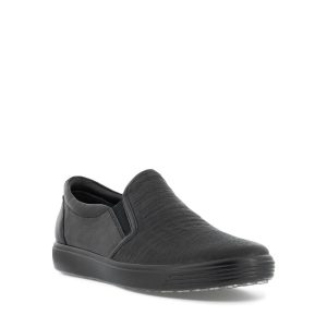 Soft 7 - Chaussure pour femme en cuir couleur noir de marque Ecco
