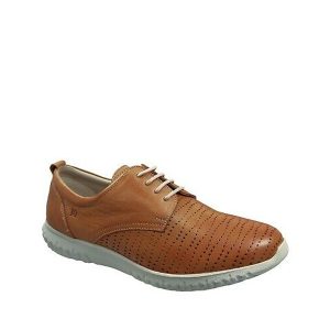 Silver - Chaussure pour femme en cuir couleur cognac de marque Dorking