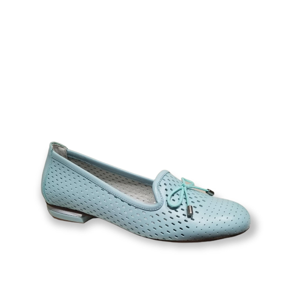 Irem - Chaussure pour femme en cuir de couleur bleu de marque Dorking