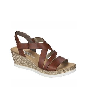 61937 - Women's Sandals in Brown from Rieker