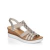 V3822 - Women's Sandals in Pink from Rieker