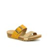 Daisy - Sandale pour femme cuir couleur jaune de marque Aetrex