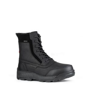 Ice Mont-Blanc - Botte pour homme en cuir couleur noir de marque NexGrip