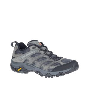 Moab 3 - Chaussure pour homme en cuir couleur gris de marque Merrell