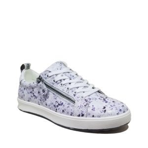 Nat Print 2.0 - Chaussure pour femme en cuir couleur bleu lilas de marque NexFit